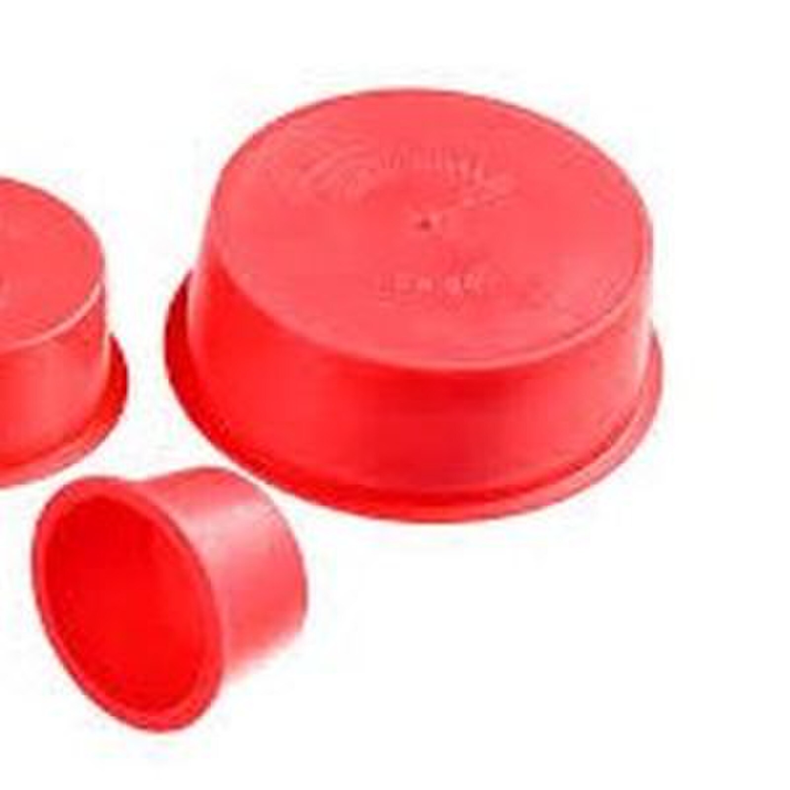 conduit end cap 125mm red temporary